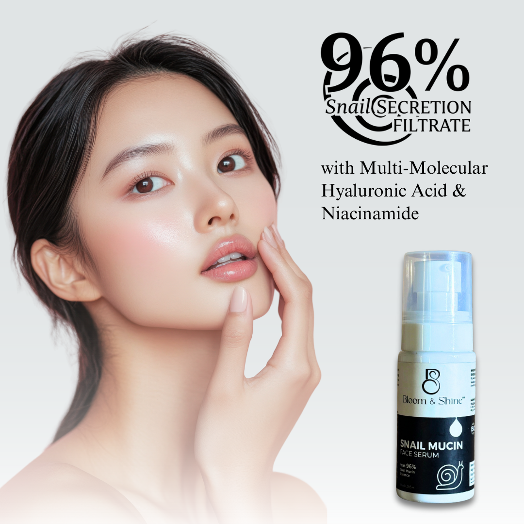 3-in-1 Daily Care Combo: Day Cream + Snail Mucin Face Serum + Intensive Moisturizing Facewash